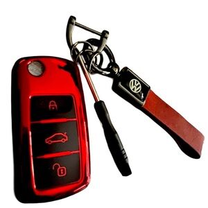 Volkswagen Key Fob Cover with Logo Keychain